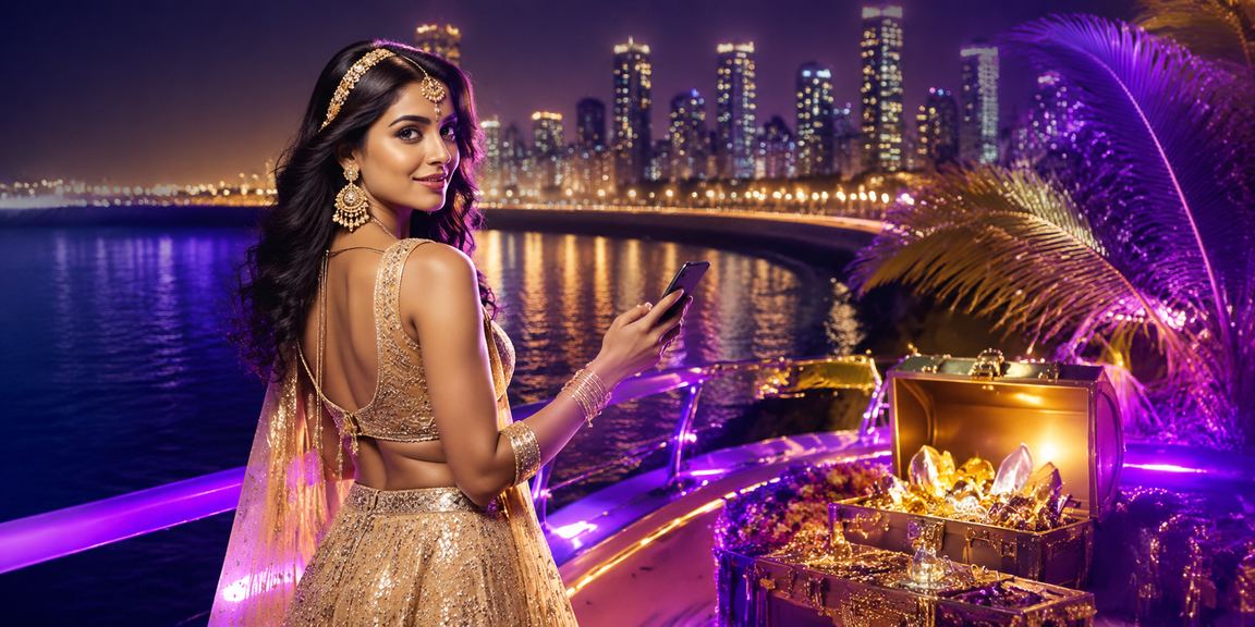 Live Casino table with players in Mumbai