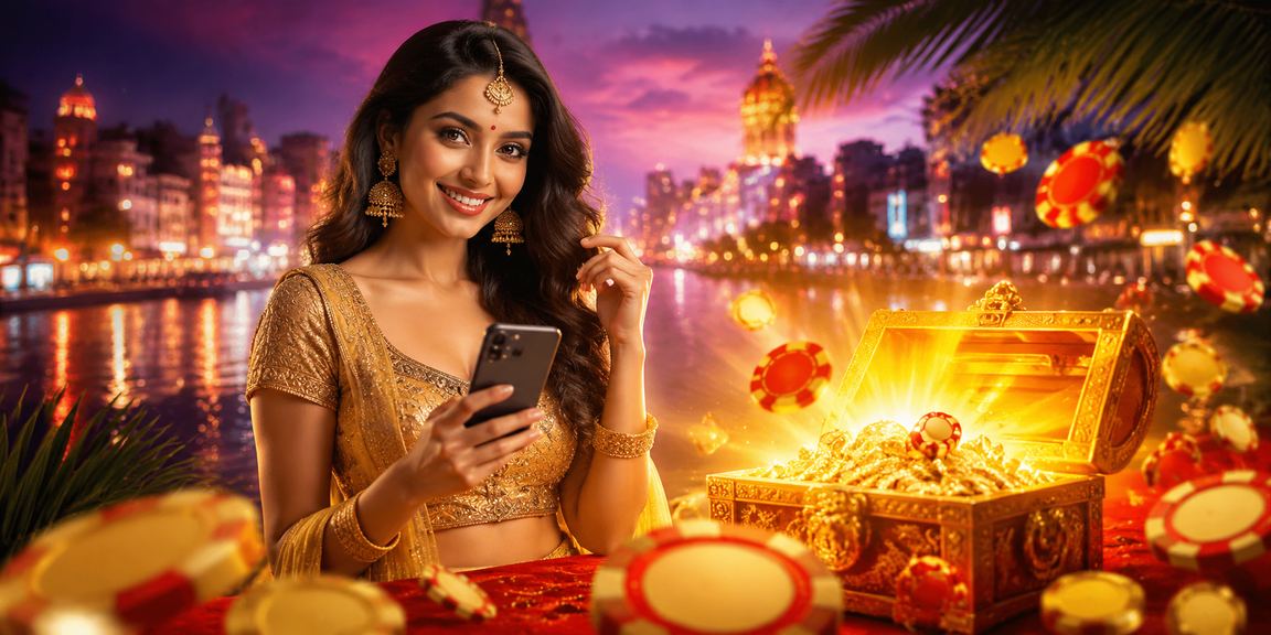 Night casino scene in Mumbai showcasing roulette table